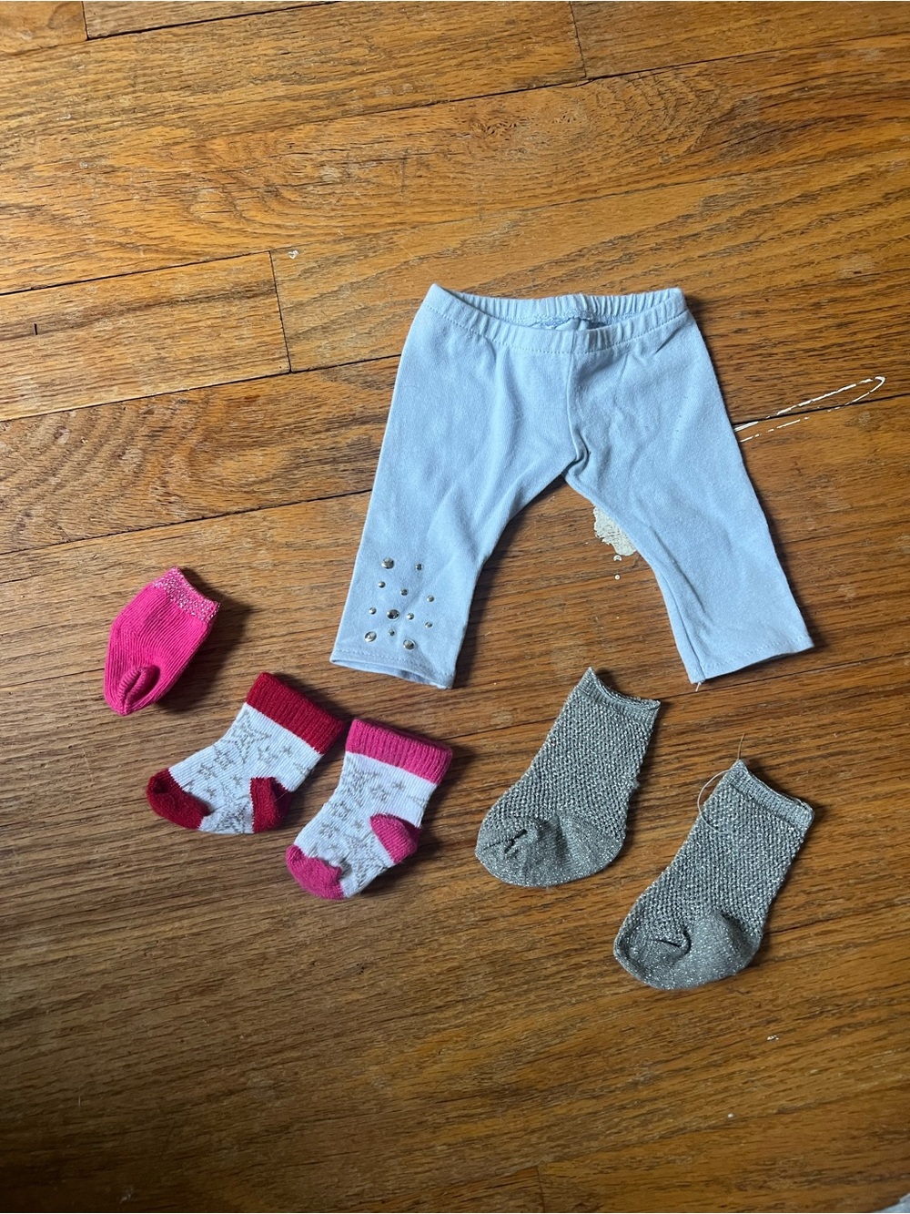 Retired American Girl sparkle leggings and socks set